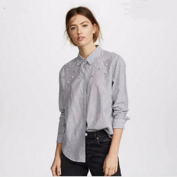 Rails Button Down with Pearls - Picture 1 of 6